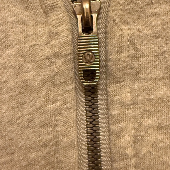 Lululemon Oversized Full-Zip Scuba Hoodie Heathered Core Medium Grey - Picture 8 of 10